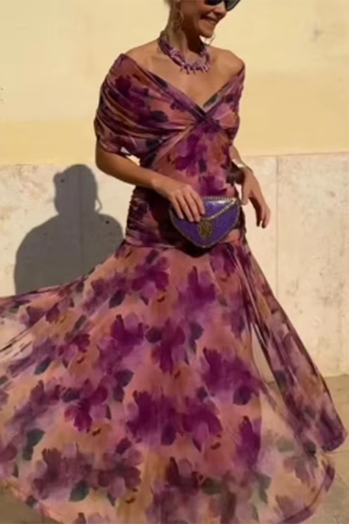 Lorenza™ | Elegante maxi-jurk met V-hals