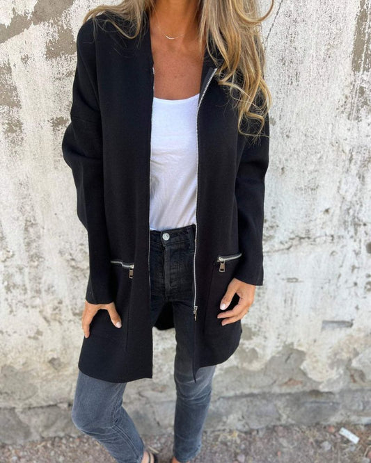JULI – Gebreid Cardigan met Lange Mouwen