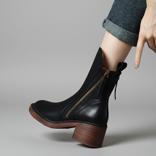 Veronica | Elegante en tijdloze orthopedische enkellaarsjes