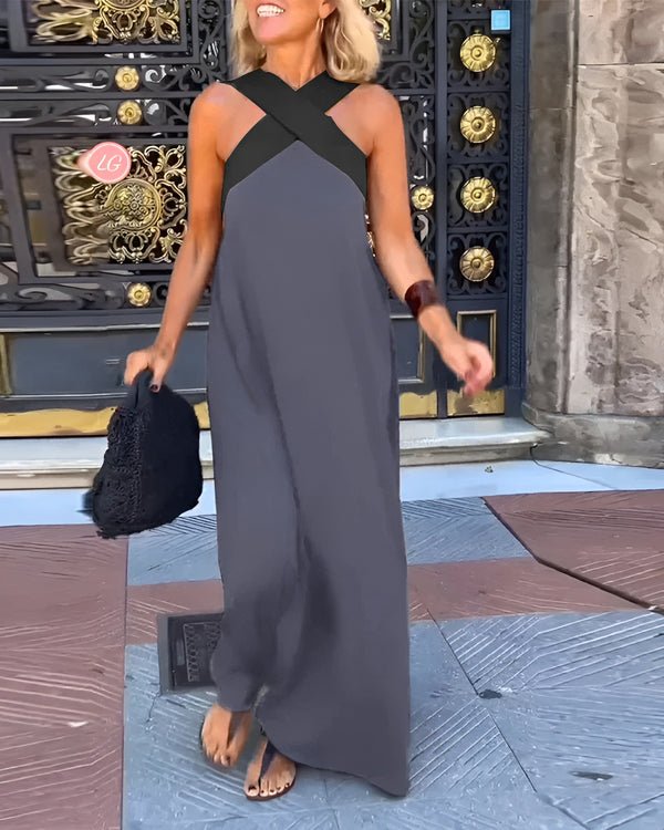 Esther - Maxi-jurk met halternek