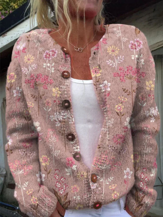 LILA | Gebloemde Cardigan