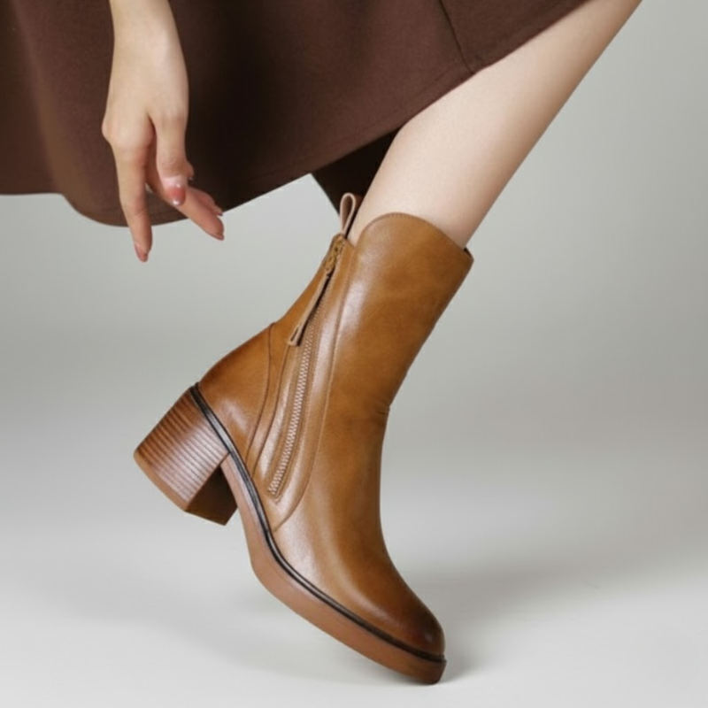 Veronica | Elegante en tijdloze orthopedische enkellaarsjes