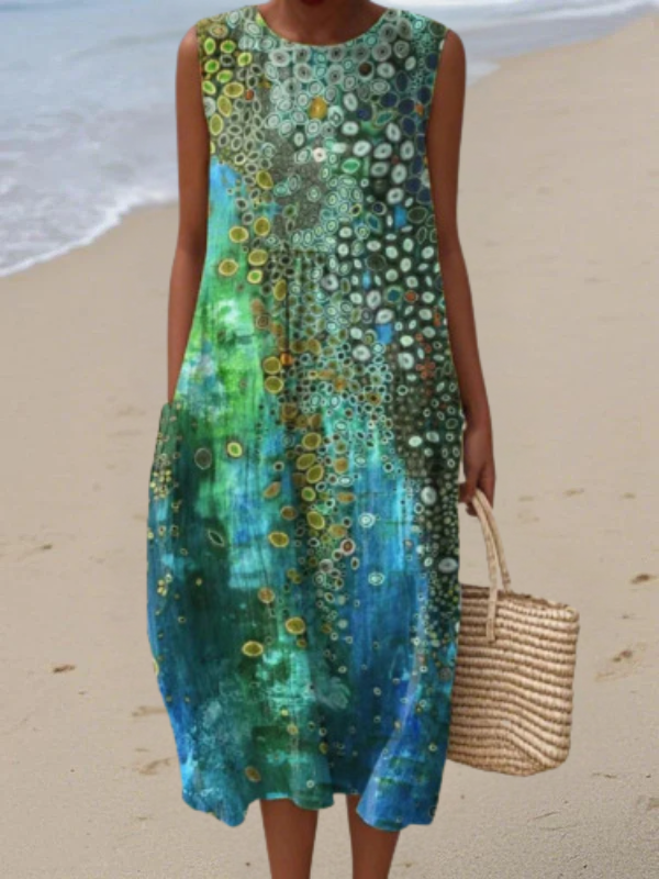 Zara™ Reef Midi Jurk