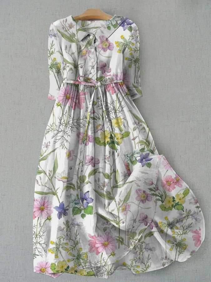 Rosalie | Elegante jurk met veldbloemen