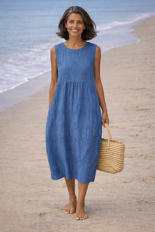 Sara | Midi-jurk met print