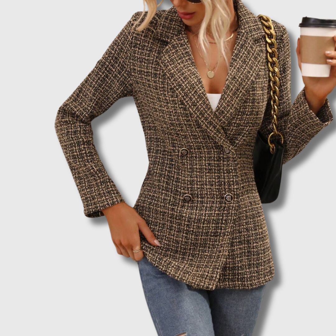 Sabine - Dames Chic Tweed Blazer Limited Edition