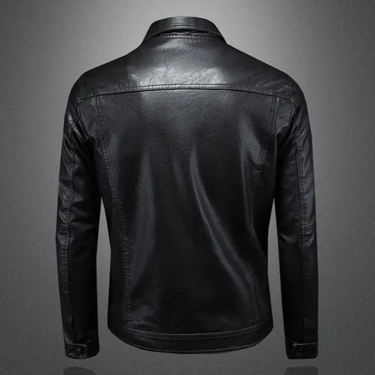 Virexo | Premium Leren Jas in Moto-Stijl