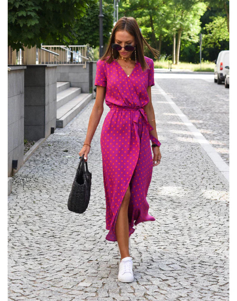 Giada™ | Elegante jurk met V-hals en getailleerd model