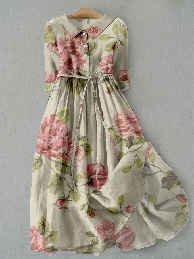 Helena | Vintage jurk met rozen