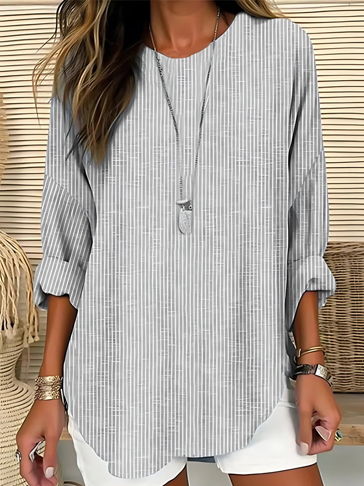 Rhea | Trendy gestreepte blouse