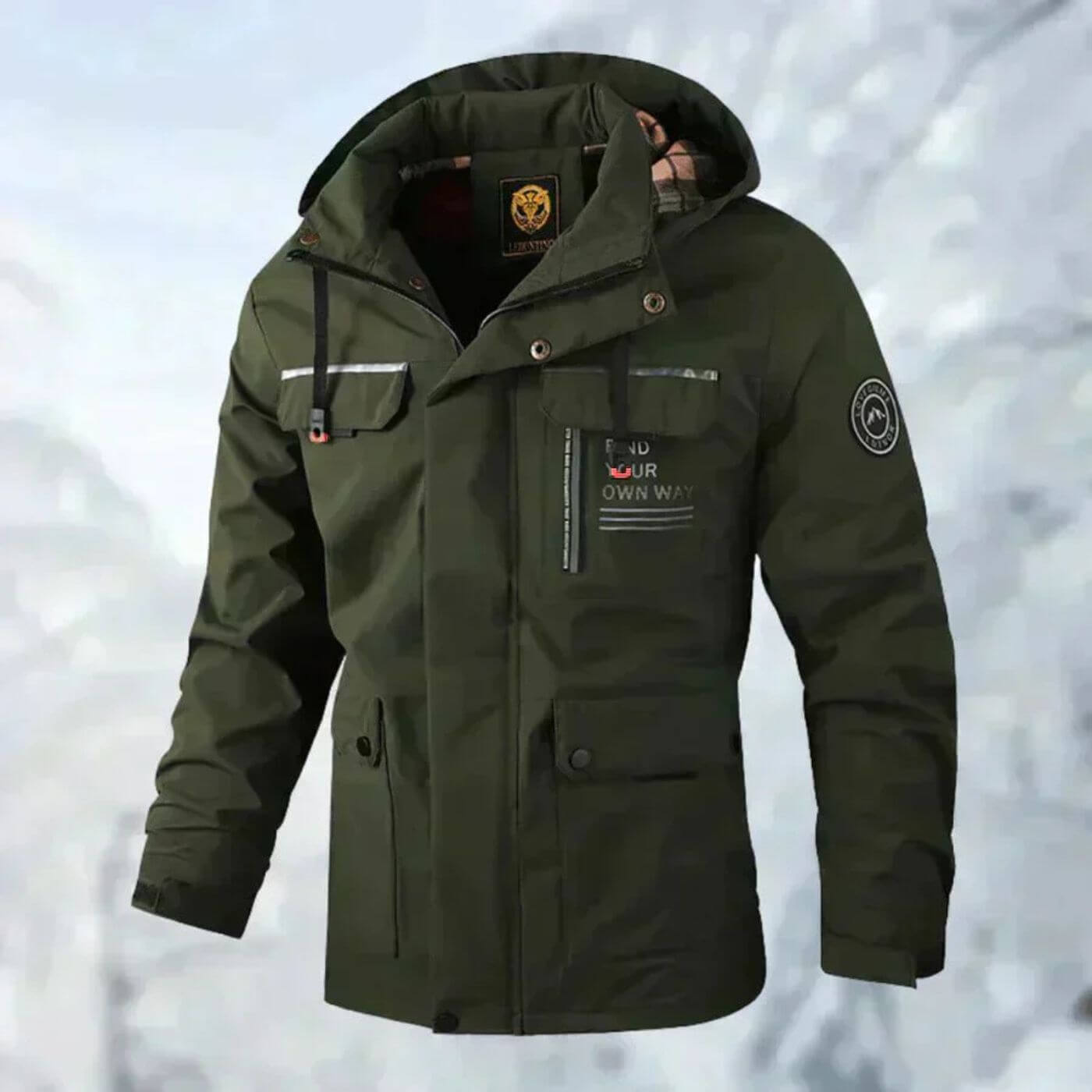 Virexo | Heren winterjas met capuchon