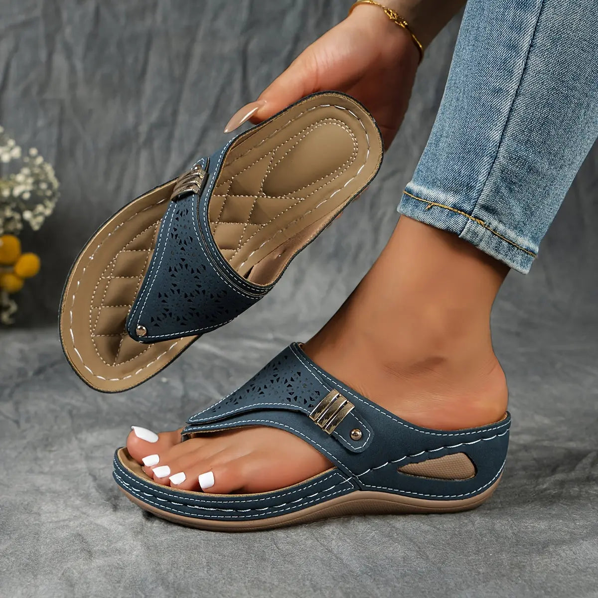 Élodie™ - Sandalen met sleehak en open teen voor dames