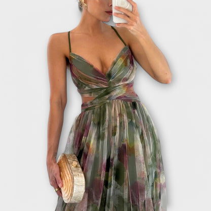 Annai | Elegante, handgemaakte lange jurk