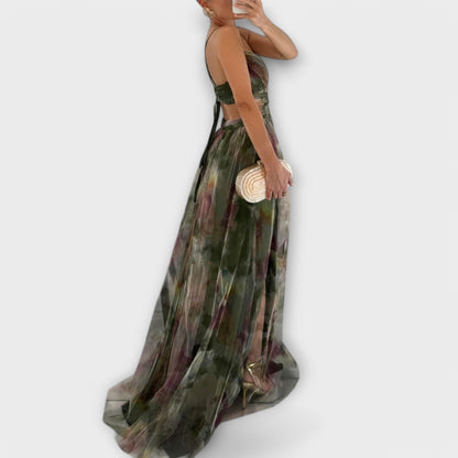 Annai | Elegante, handgemaakte lange jurk