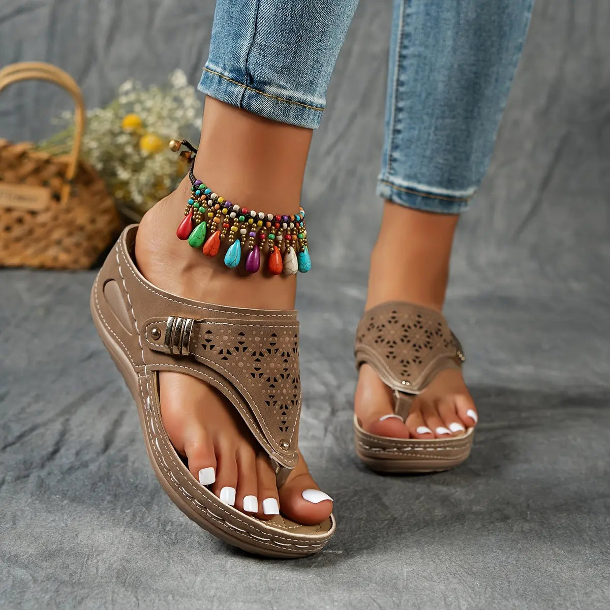 Élodie™ - Sandalen met sleehak en open teen voor dames