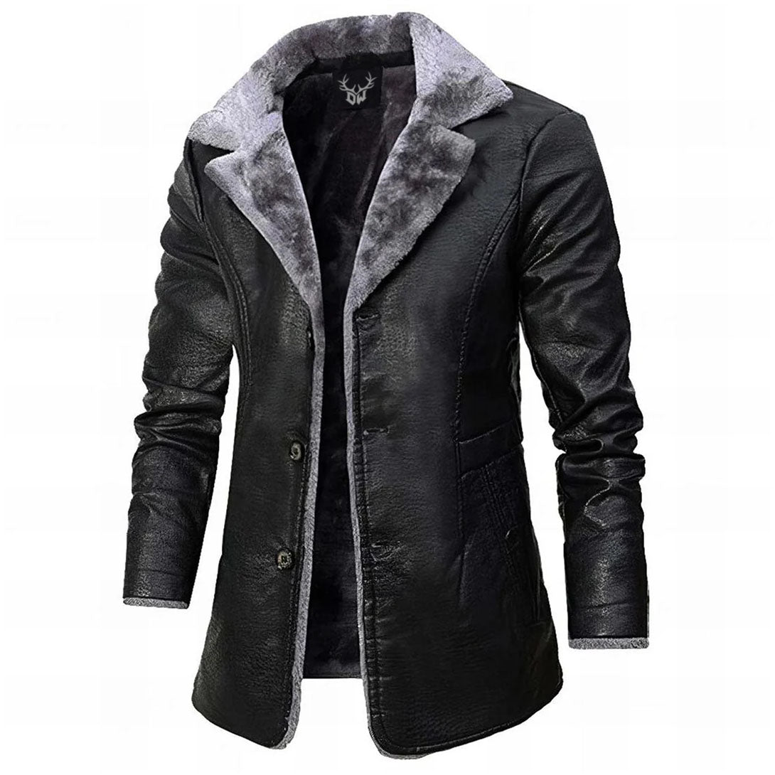 VIREXO™ | ELEGANTE EN ONGEDEGENDE LEEREN JAS VOOR HEREN