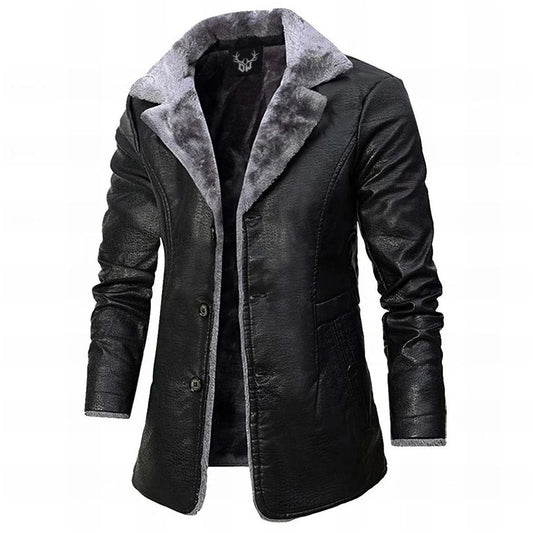 VIREXO™ | ELEGANTE EN ONGEDEGENDE LEEREN JAS VOOR HEREN