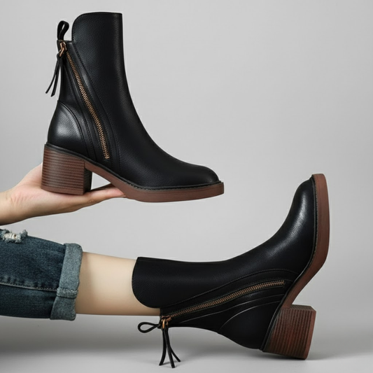 Veronica | Elegante en tijdloze orthopedische enkellaarsjes