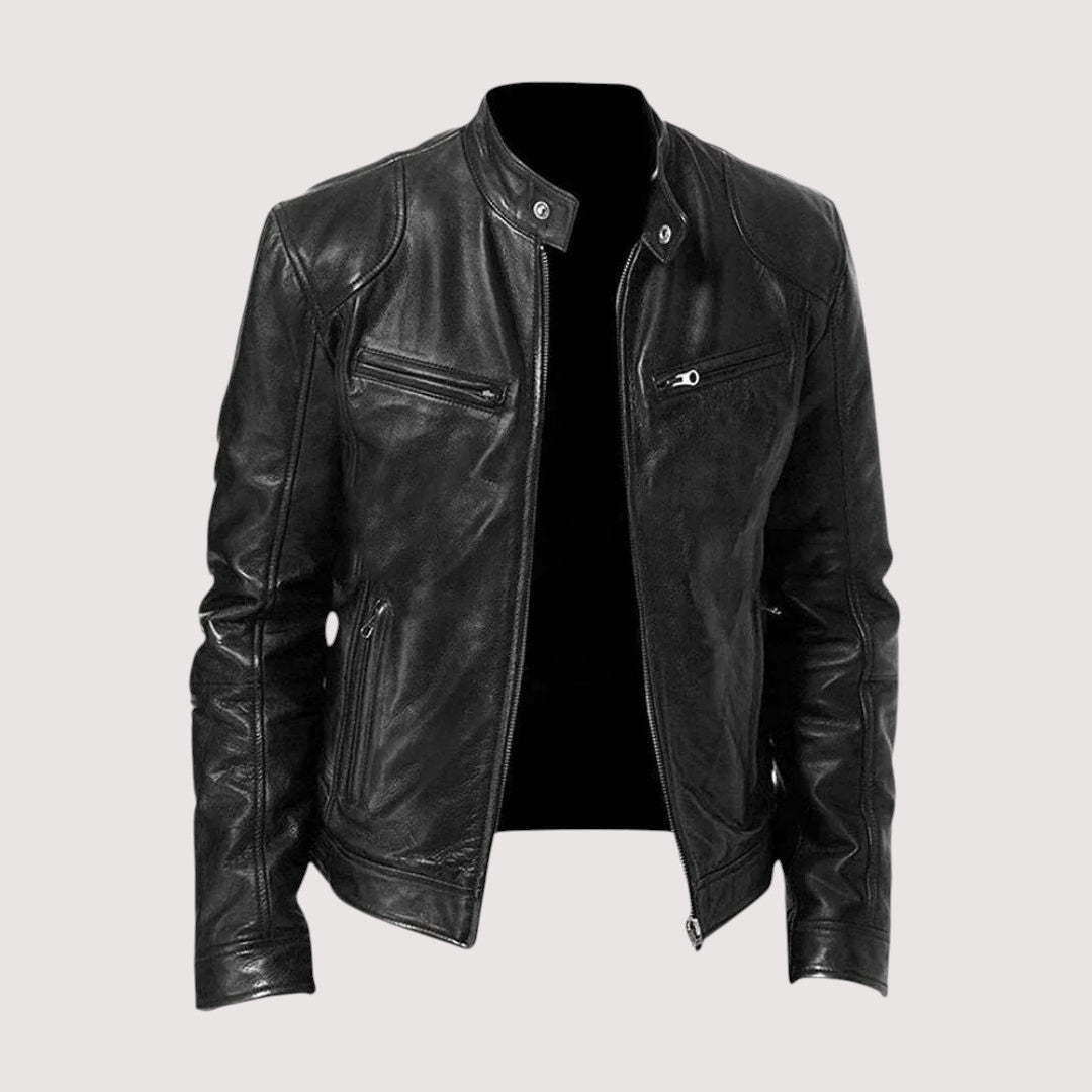 Virexo™ | Heren Leren Jas