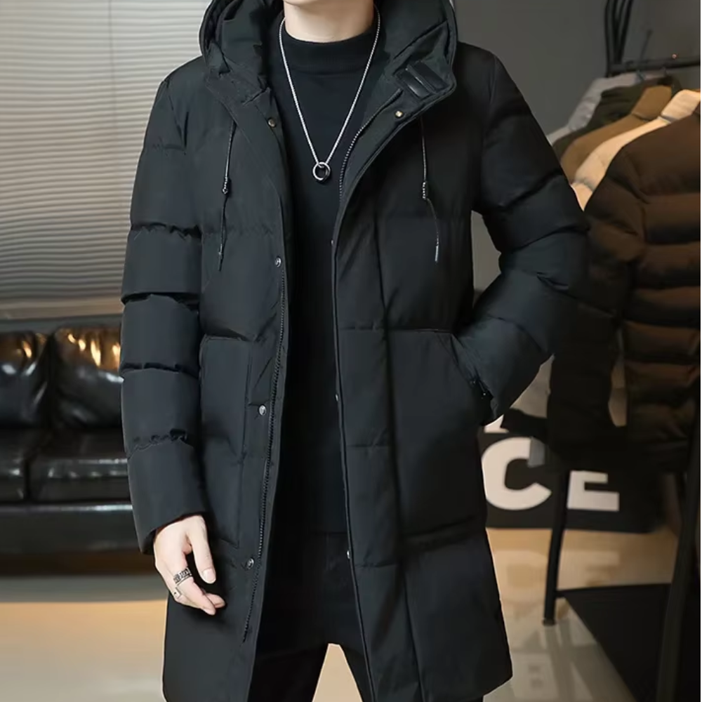 Adrien™ | Elegante Lange Winterjas voor Mannen