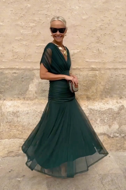 Lorenza™ | Elegante maxi-jurk met V-hals