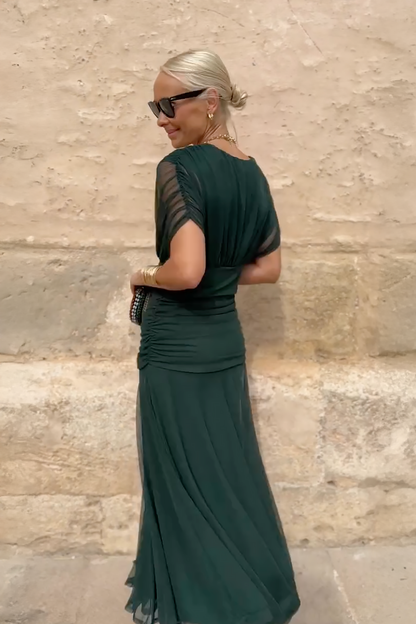 Lorenza™ | Elegante maxi-jurk met V-hals
