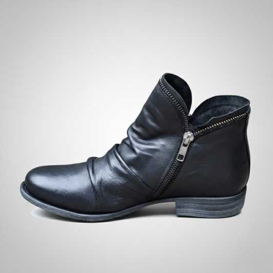 Veronica | Orthopedische leren laarzen met rits