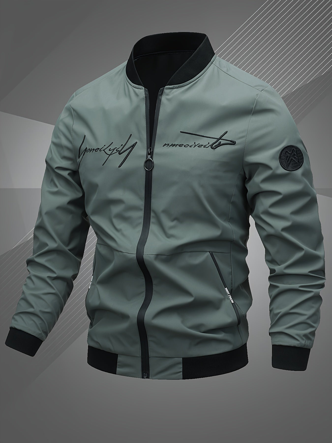 Harm™ | Casual bomberjack met lange mouwen