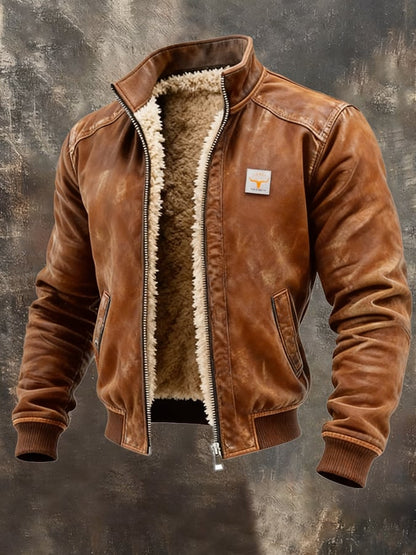 Virexo™ | Vintage Jacket Met Sherpa Voering