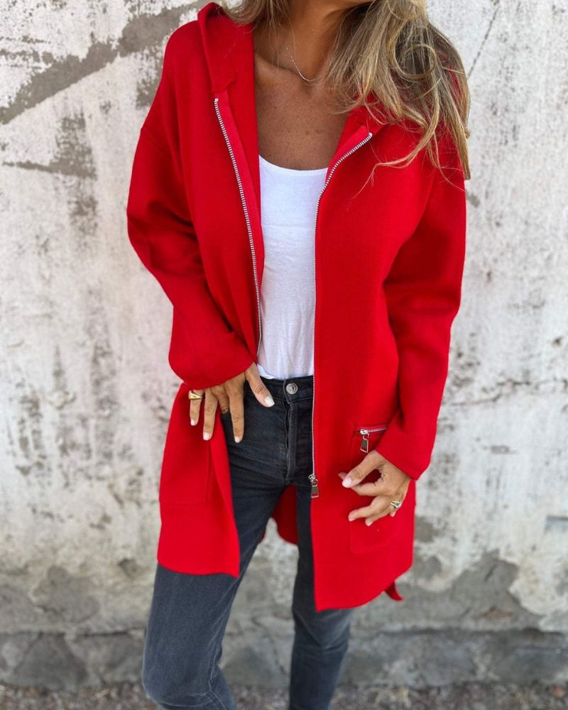 JULI – Gebreid Cardigan met Lange Mouwen