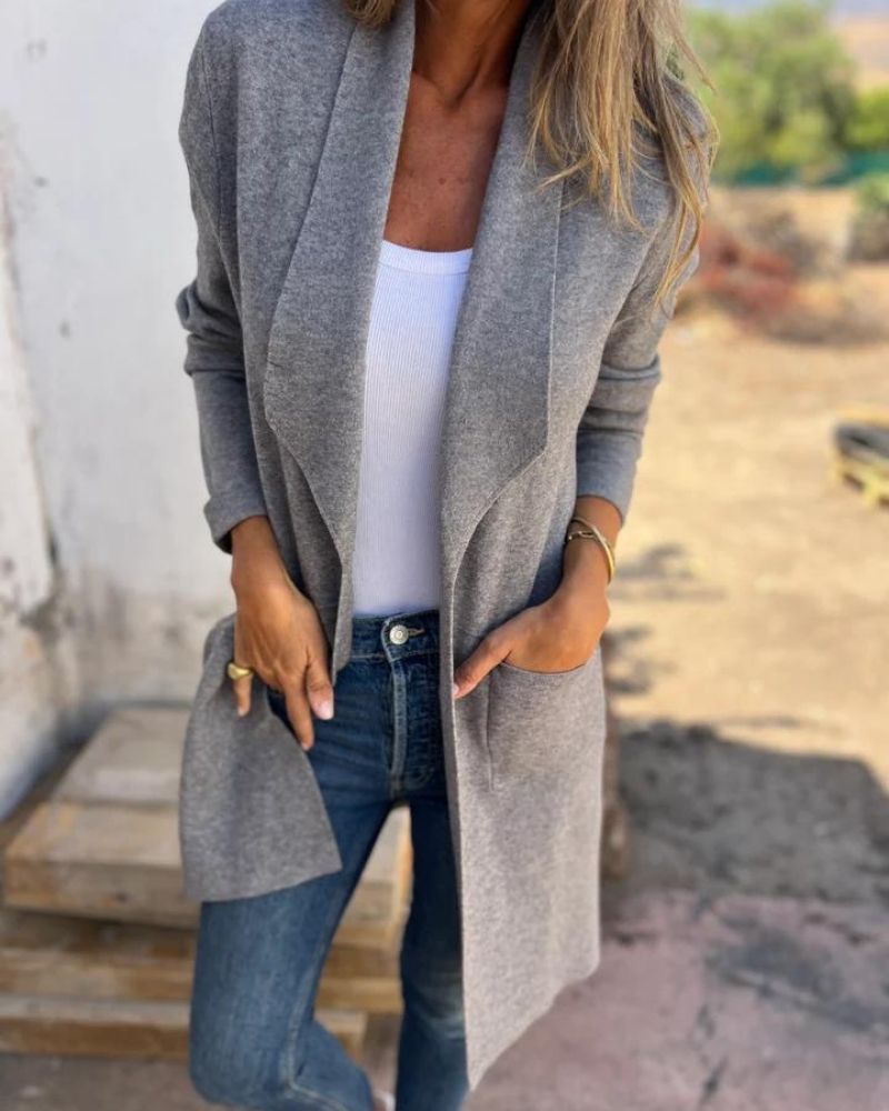 EIGONA – Casual Cardigan Jacket met Revers