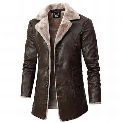 VIREXO™ | ELEGANTE EN ONGEDEGENDE LEEREN JAS VOOR HEREN