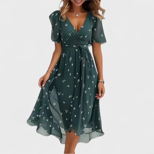 Chiara | Lange jurk Premium met bloemenprint