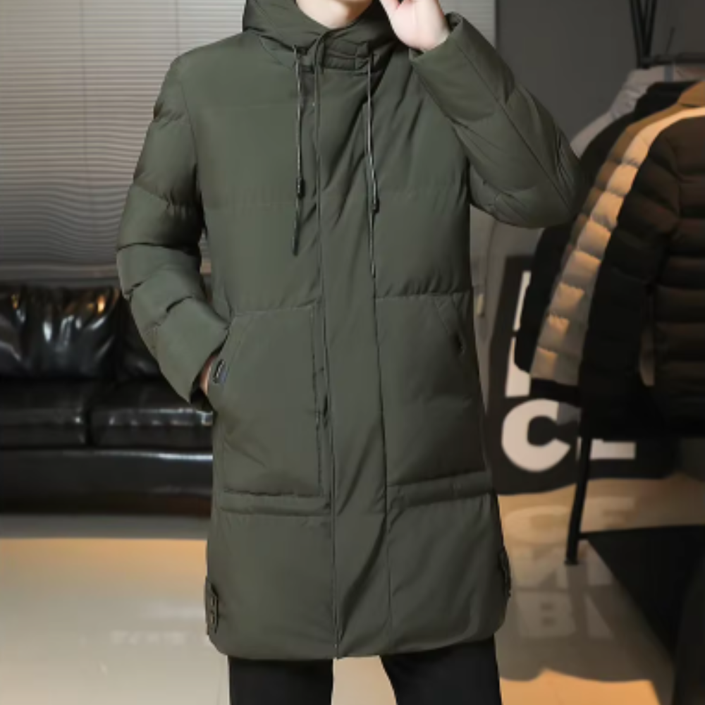 Adrien™ | Elegante Lange Winterjas voor Mannen
