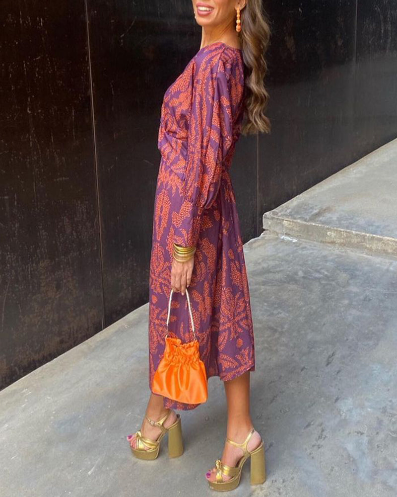 Isabella™ | Elegante midi-jurk met verfijnde print