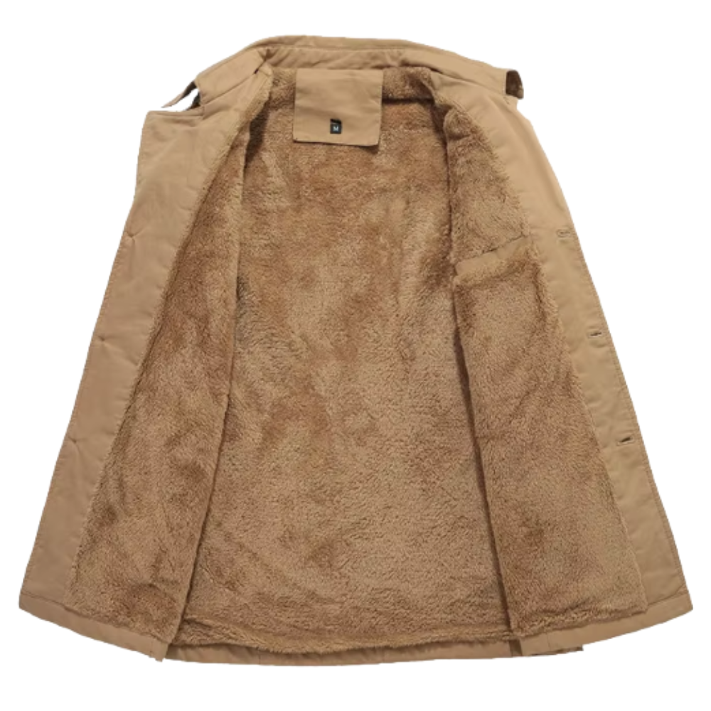 Étienne™ | Elegante Gewatteerde Trenchcoat voor Mannen