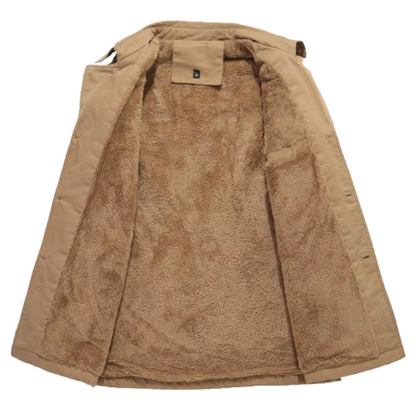 Étienne™ | Elegante Gewatteerde Trenchcoat voor Mannen