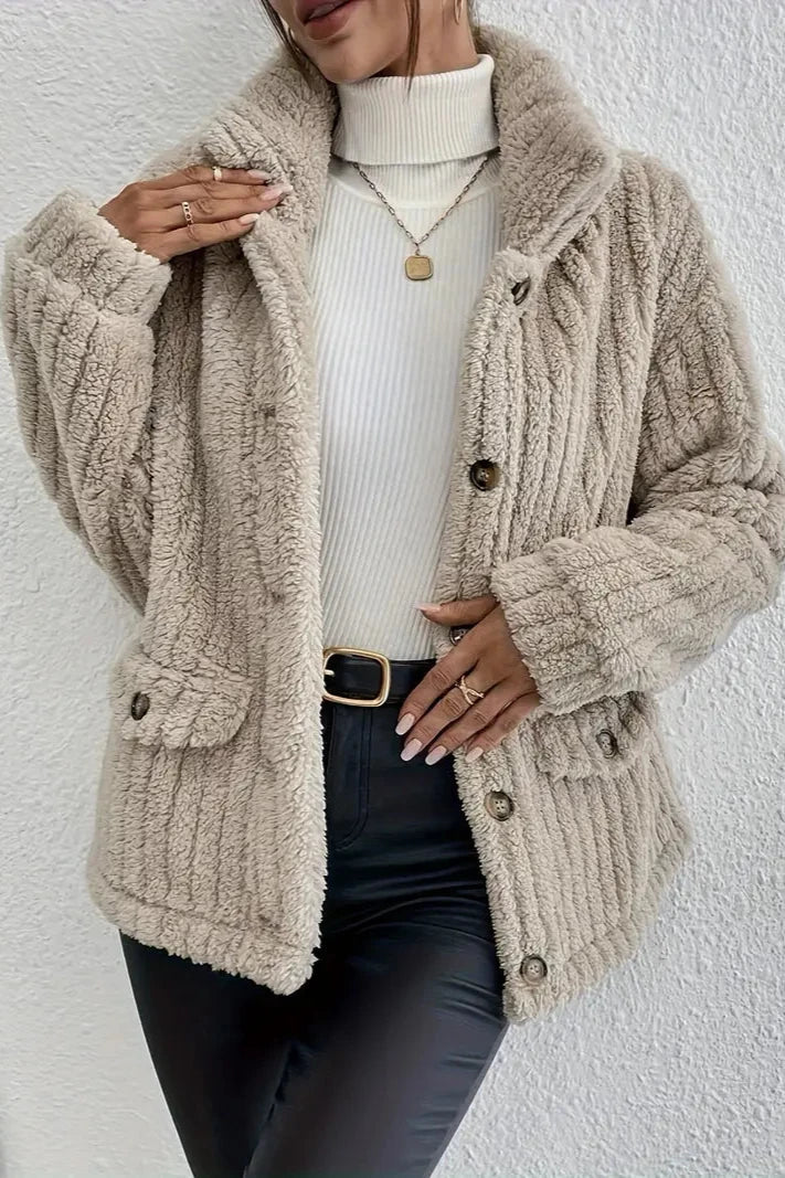 Nova™ | Dubbelzijdige Fluwelen Knoopcardigan