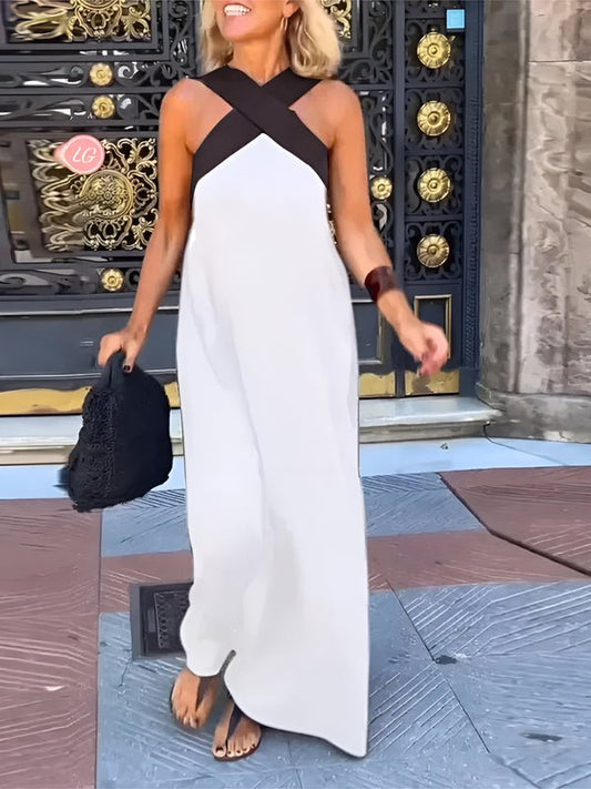 Esther - Maxi-jurk met halternek