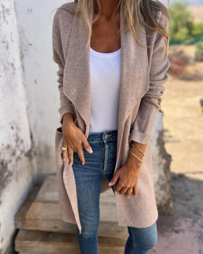 EIGONA – Casual Cardigan Jacket met Revers