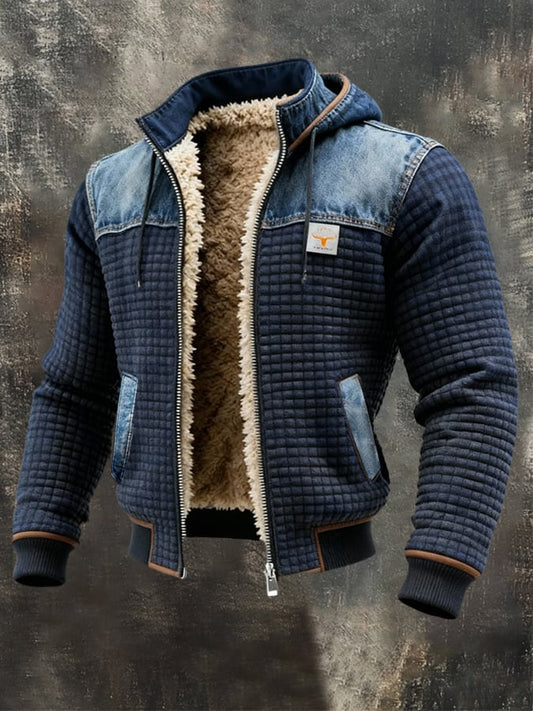 Virexo™ | Donjack Met Marineblauwe Quilting En Denimdetails