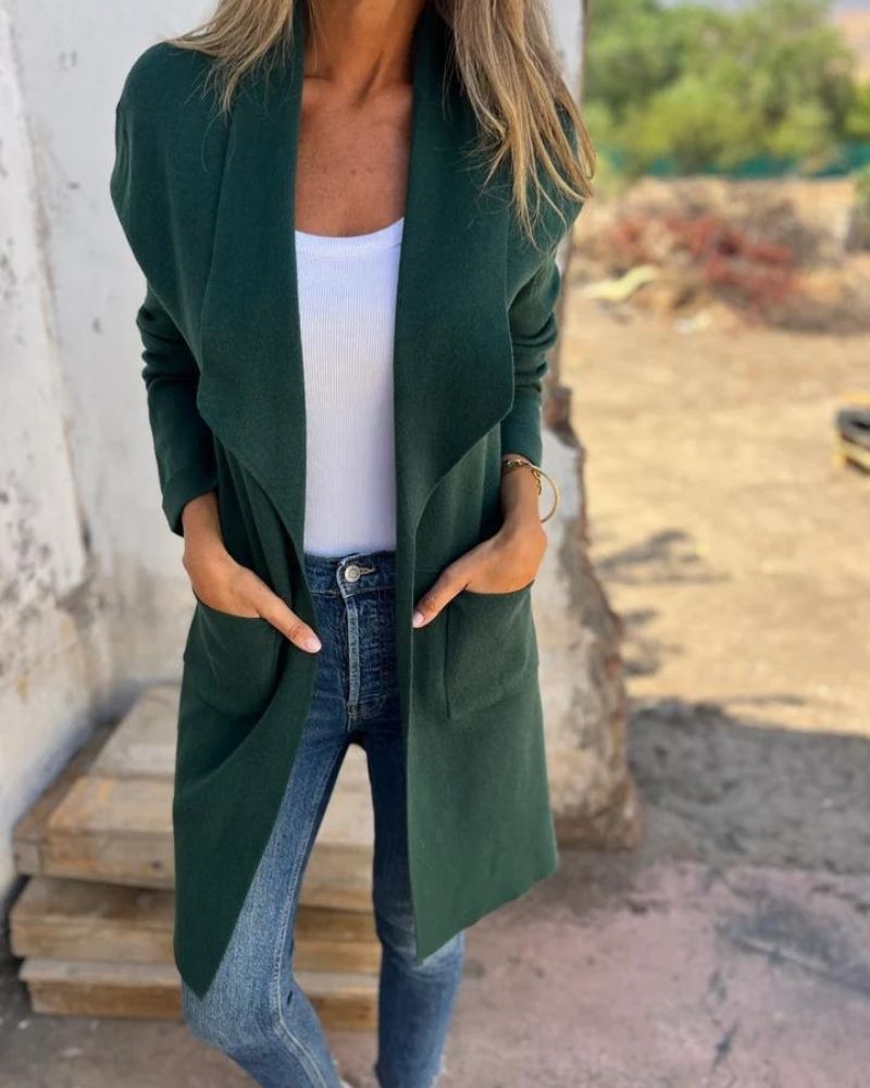 EIGONA – Casual Cardigan Jacket met Revers