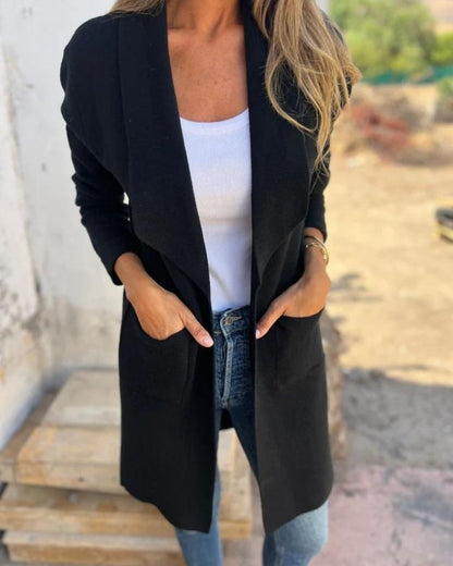 EIGONA – Casual Cardigan Jacket met Revers