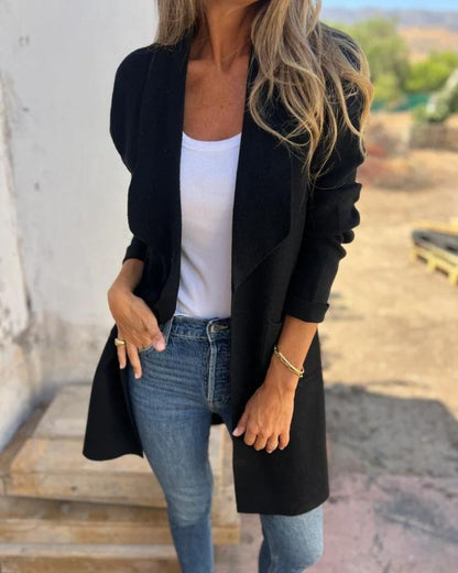 EIGONA – Casual Cardigan Jacket met Revers
