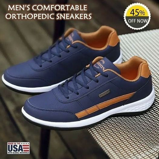 Mr. Orthopedische comfortabele leren sneaker 2025