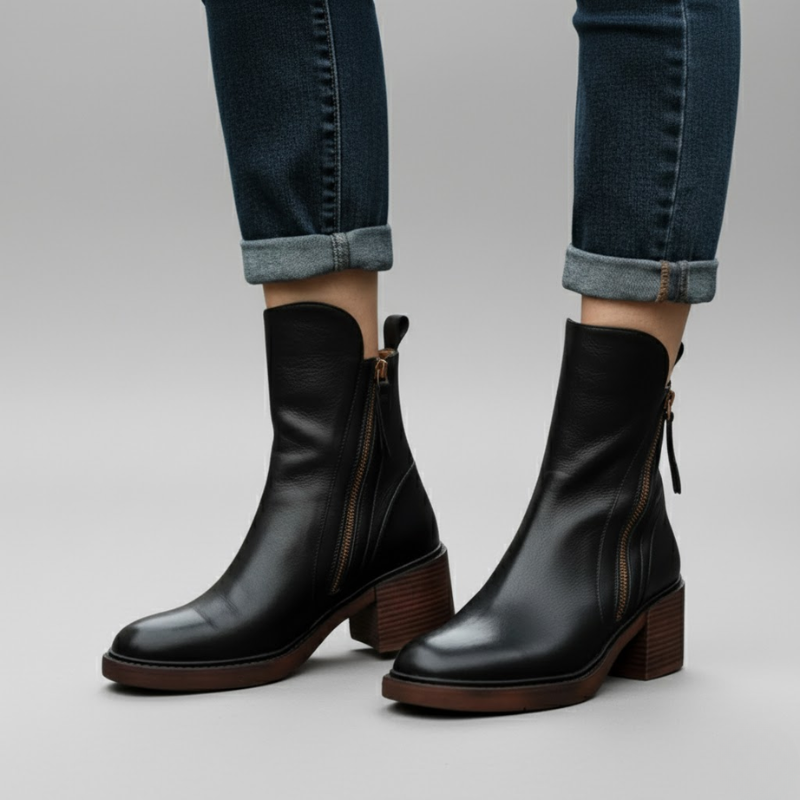 Veronica | Elegante en tijdloze orthopedische enkellaarsjes