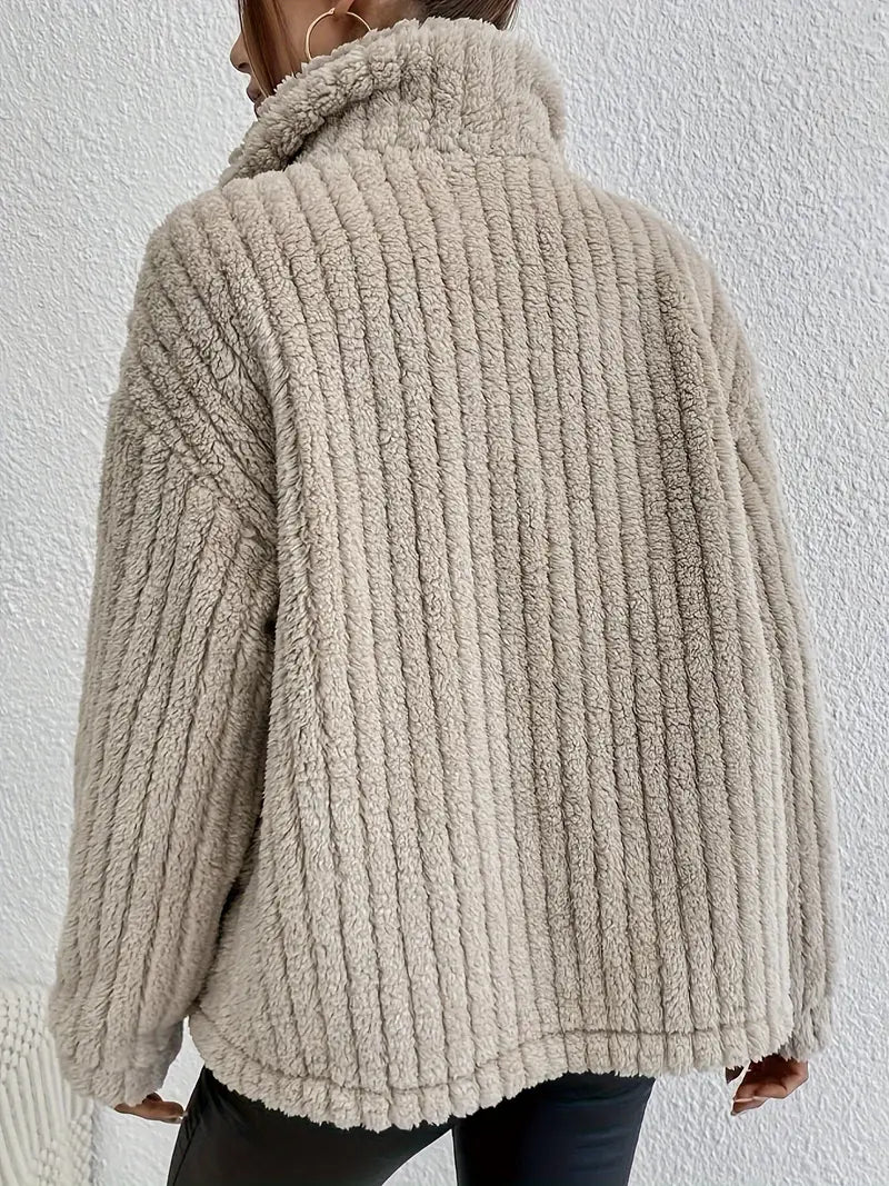 Nova™ | Dubbelzijdige Fluwelen Knoopcardigan