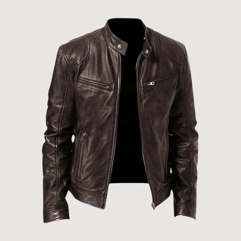 Virexo™ | Heren Leren Jas