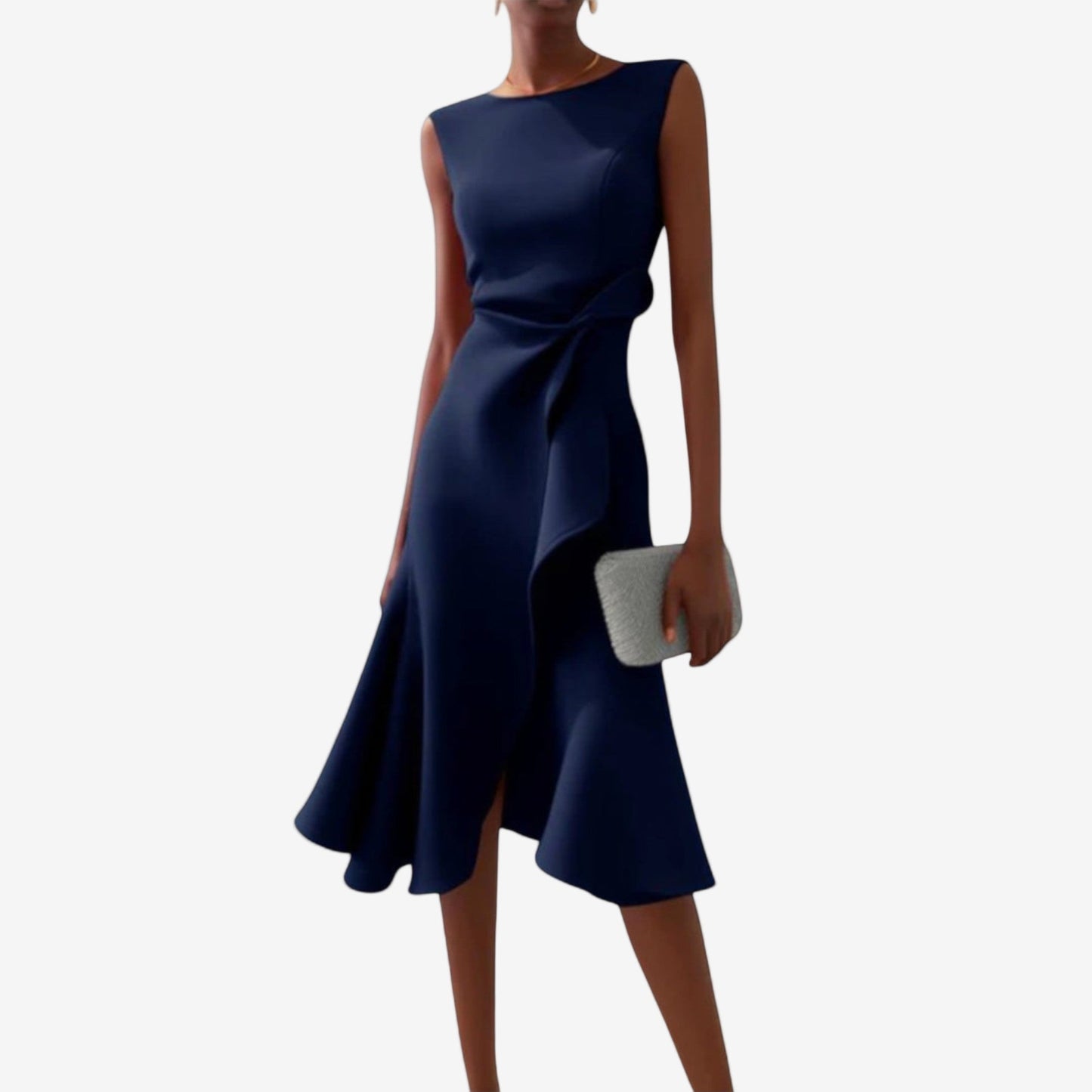 Eliana | Elegante midijurk met asymmetrische snit