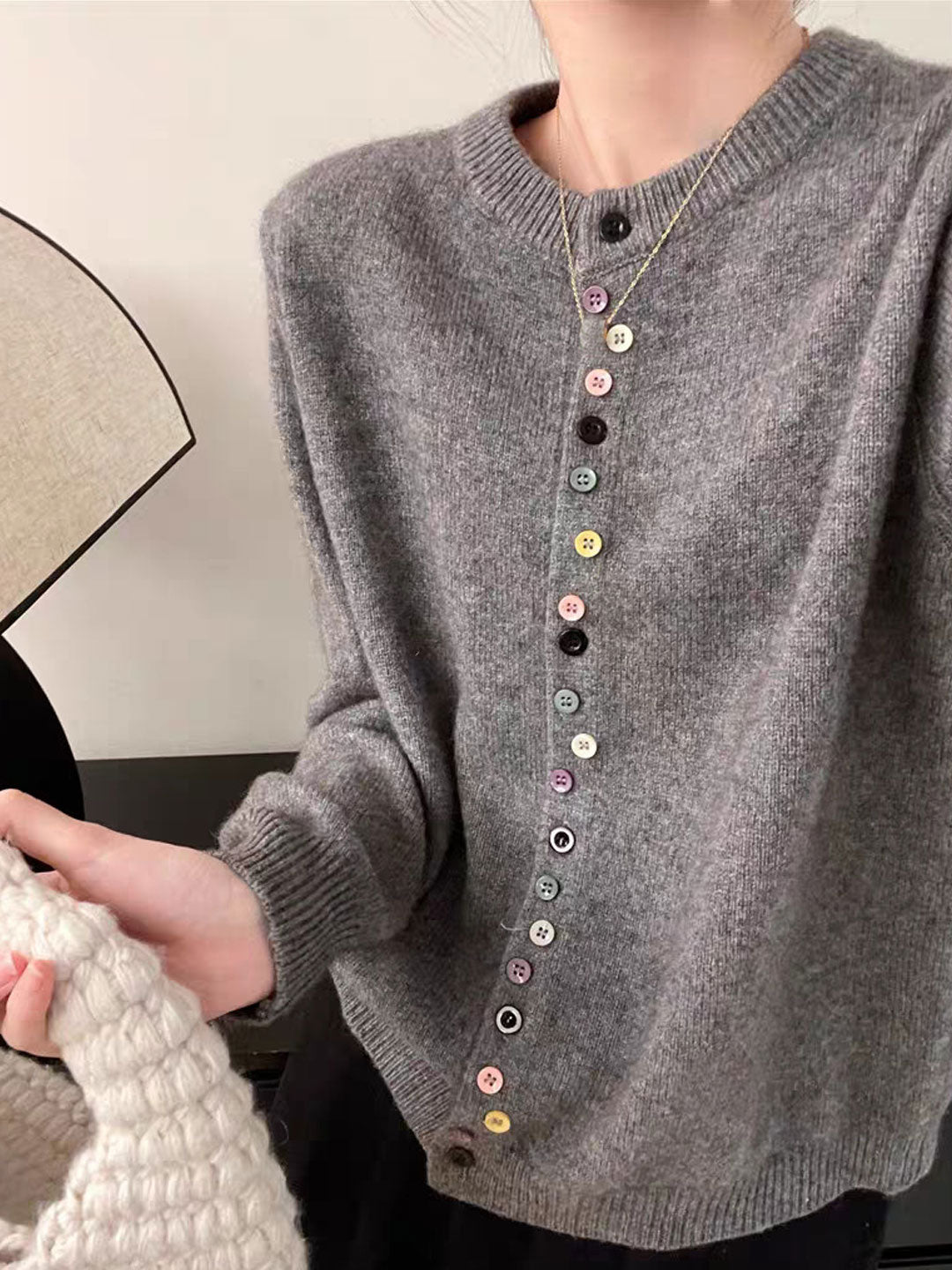 Aaliyah™ | Elegante Gebreide Cardigan met Knopen